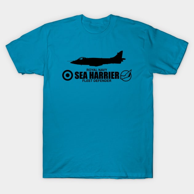 Royal Navy Sea Harrier (subdued) T-Shirt by TCP